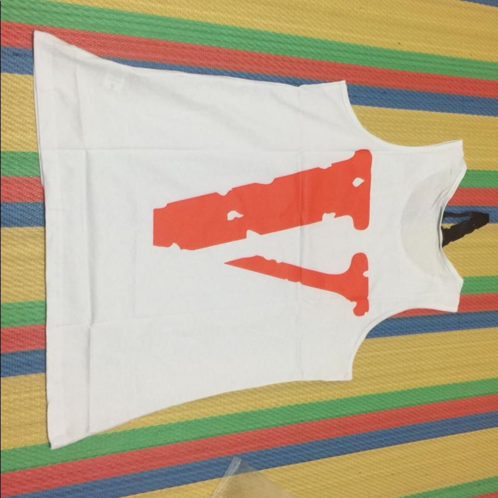 Orange Friends V Lone Tank Top